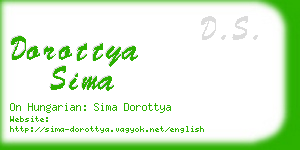 dorottya sima business card